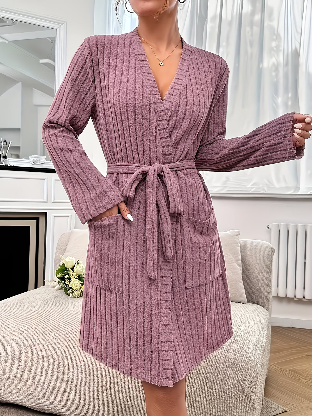 Maison Élégance Knit Lounge Robe