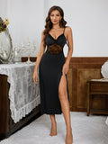 Midnight Grace Lace Gown