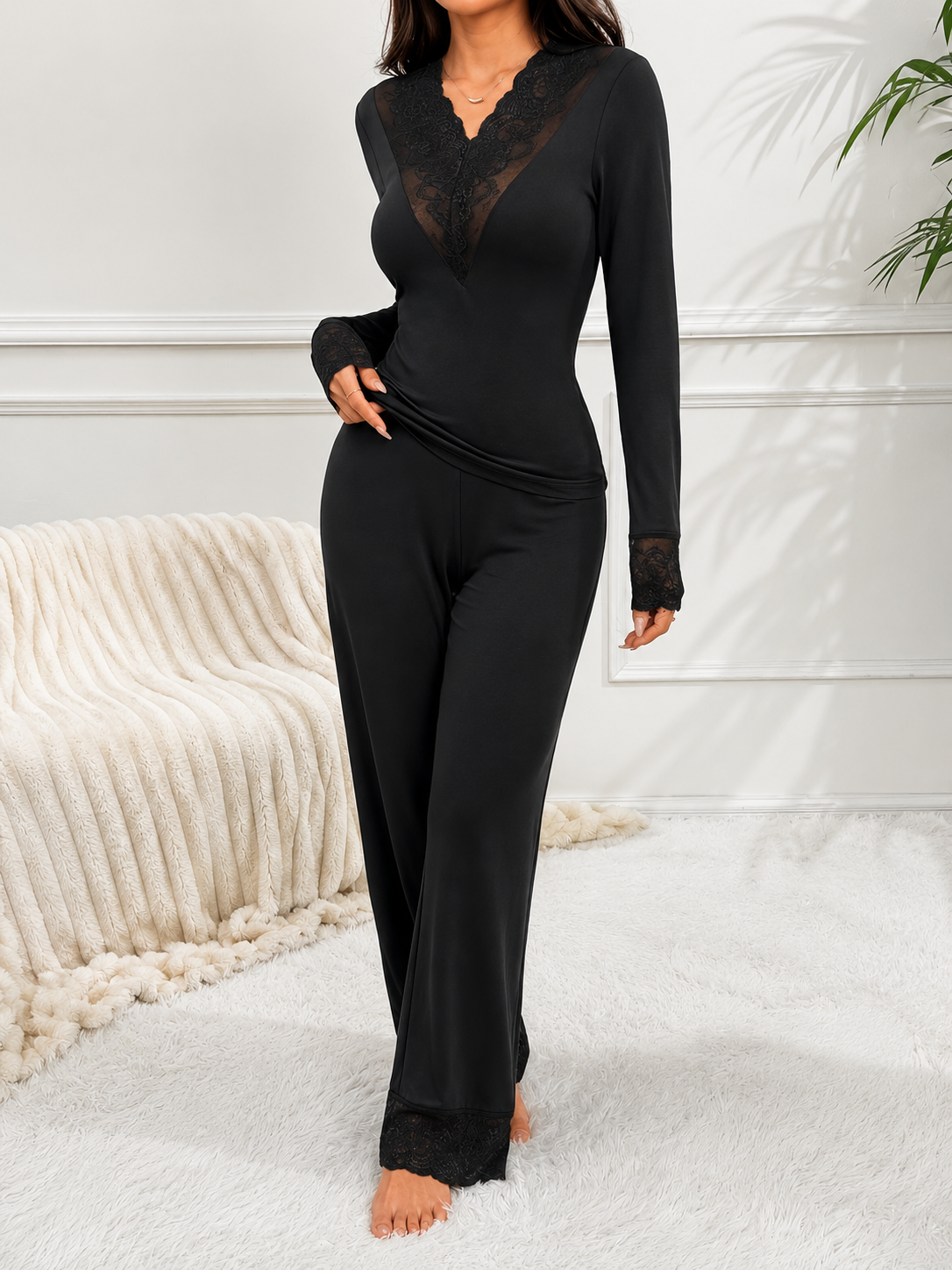 Midnight Grace™ Lace Lounge Set